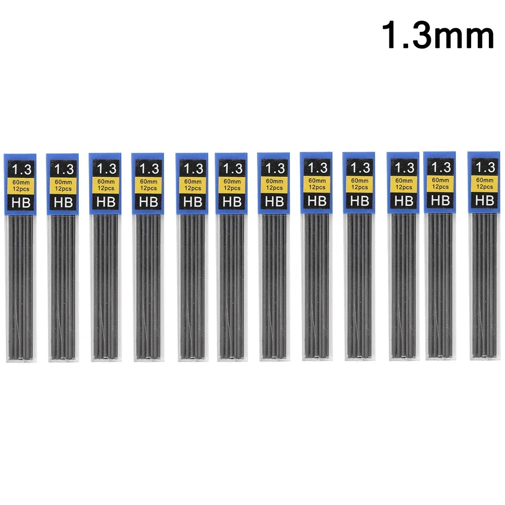 12Pcs-1.3mm Color Mechanical Pencil Lead Refills HB – 0.3 To 2.0 mm Sizes