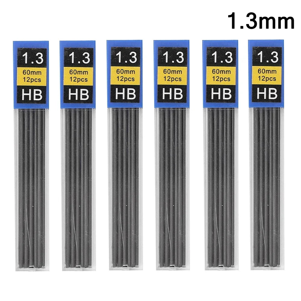6Pcs-1.3mm Color Mechanical Pencil Lead Refills HB – 0.3 To 2.0 mm Sizes