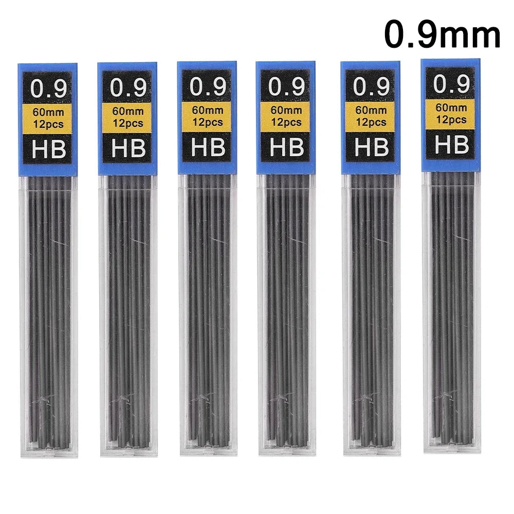 6Pcs-0.9mm Color Mechanical Pencil Lead Refills HB – 0.3 To 2.0 mm Sizes