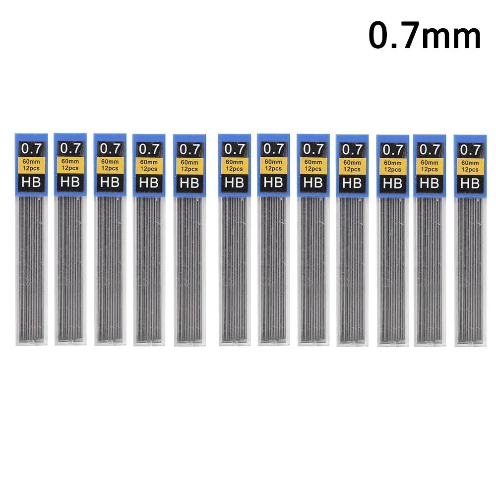 12Pcs-0.7mm Color Mechanical Pencil Lead Refills HB – 0.3 To 2.0 mm Sizes