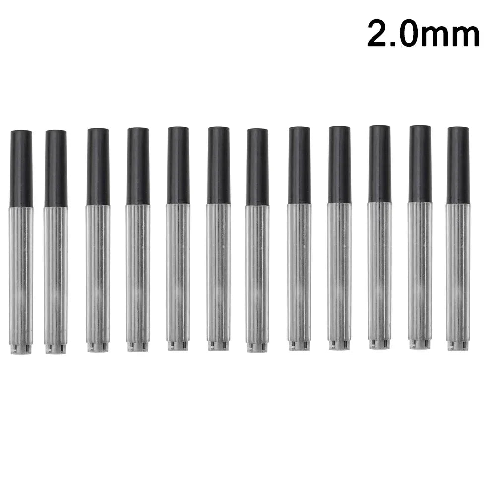 12Pcs-2.0mm Color Mechanical Pencil Lead Refills HB – 0.3 To 2.0 mm Sizes